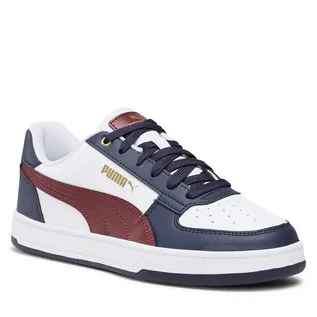 Buty dla dziewczynek - Sneakersy Puma Caven 2.0 Jr 393837 03 Puma White-Dark Jasper-Puma Navy-Gold - grafika 1