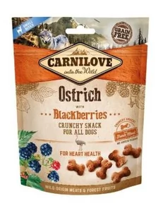 Carnilove Carnilove Crunchy Snack Ostrich & Blackberries With Fresh Meat 200g 8595602527274 - Przysmaki dla psów - miniaturka - grafika 1