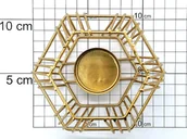 Aromaterapia - Świecznik Tealight Metal Śr 9,5 Cm Onedollar - miniaturka - grafika 1