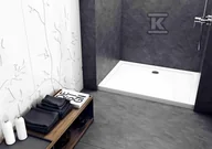 Brodziki prysznicowe - Onnline Brodzik 90x100 cm prostokątny typ płytki, głębokość 3cm, wysokość całości 5, otwór na syfon fi90 - miniaturka - grafika 1