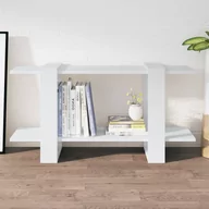Regały - Regał na książki, biały, 100x30x51 cm, materiał drewnopochodny - miniaturka - grafika 1