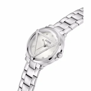 Zegarek Guess Glam zegarek damski srebrny na bransolecie GW0674L1 - Zegarki damskie - miniaturka - grafika 1