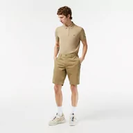 Spodenki męskie - Lacoste męskie bermudy z elastycznej bawełny Slim Fit - miniaturka - grafika 1