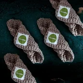 Rękawice i gąbki do kąpieli - Klareko Klareko, LenMyjka Większa - miniaturka - grafika 1