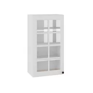 Meble kuchenne - London Witryna Wisząca Wysoka Gv-50-H92 Szpros Biały Mat - miniaturka - grafika 1