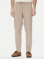 Spodnie męskie - Bugatti Chinosy 1950 76210C Beżowy Slim Fit - miniaturka - grafika 1