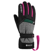 Odzież trekkingowa męska - Dziecięce Rękawiczki REUSCH FLASH GORE-TEX JUNIOR 62/61/305/7771 – Czarny - miniaturka - grafika 1