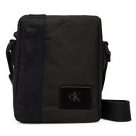Torby męskie - Saszetka Calvin Klein Canvas Mix Reporter LV04D3366G Czarny - miniaturka - grafika 1