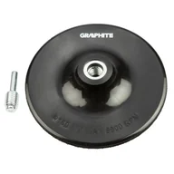 Akcesoria do elektronarzędzi - GRAPHITE Tarcza elastyczna z rzepem 150 mm x M14 + trzpień - miniaturka - grafika 1