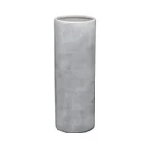Wazony i flakony - Wazon Rura Duży Ceramiczny 11,5 x 11,5 x 31 cm szary - miniaturka - grafika 1