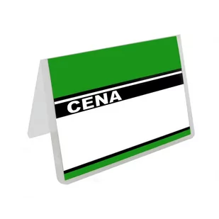 Cenówki Laminowane Stojące 45X60-Zielone 50 Szt. - Cenówki - miniaturka - grafika 1