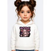 Bluzy dla dziewczynek - BLUZA DZIECIĘCA KPOP DEMON HUNTERS HUNTRIX 146-152 Z KAPTUREM BAWEŁNIANA - miniaturka - grafika 1