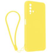 Etui i futerały do telefonów - Etui Silikonowe do Xiaomi Redmi 9T Półsztywne z żółtym nadgarstkiem - miniaturka - grafika 1