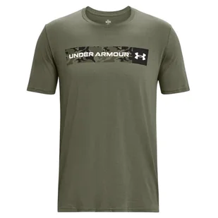 Koszulka męska Under Armour Camo Chest Stripe SS Rozmiar: M / Kolor: zielony - Koszulki sportowe męskie - miniaturka - grafika 1