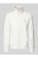 Bluzy męskie - Bluza rozpinana o kroju regular fit z wyhaftowanym logo model SGIELD - Gant - miniaturka - grafika 1