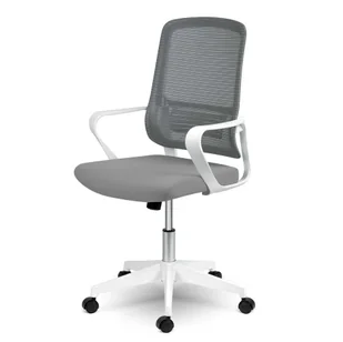 Fotel biurowy, krzesło biurowe Fotel biurowy z mikrosiatki Sofotel Wizo szaro-biały - Fotele i krzesła biurowe Fotel biurowy, krzesło biurowe Fotel biurowy z mikrosiatki Sofotel Wizo szaro-biały - Fotele i krzesła biurowe - miniaturka - grafika 5