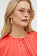 Okulary przeciwsłoneczne - Guess okulary przeciwsłoneczne damskie kolor różowy - miniaturka - grafika 1
