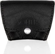 Portfele - Solier Skórzana bilonówka, portfel na monety SOLIER S CZARNA VALERIE - miniaturka - grafika 1