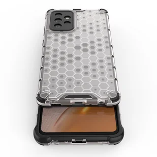 Honeycomb etui pancerny pokrowiec z żelową ramką Samsung Galaxy A72 4G czarny - Etui i futerały do telefonów - miniaturka - grafika 9