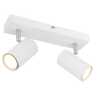 Lampy sufitowe - Globo Robby 57911-2W listwa plafon lampa sufitowa spot 2x35W GU10 biały - miniaturka - grafika 1