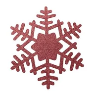 Obrusy i serwetki - Podkładka filcowa na sztućce SNOWFLAKE śr. 21 cm czerwony - miniaturka - grafika 1