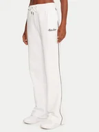 Spodnie sportowe damskie - Guess Jeans Spodnie dresowe W5YB32 K68I4 Biały Regular Fit - miniaturka - grafika 1