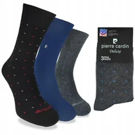 Skarpetki męskie - PIERRE CARDIN skarpety męskie GARNITUROWE długie 3-PAK - 43-46 - miniaturka - grafika 1