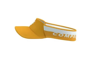 COMPRESSPORT Daszek biegowy ULTRALIGHT VISOR V2 white/citrus - Czapki i chusty sportowe damskie - miniaturka - grafika 2