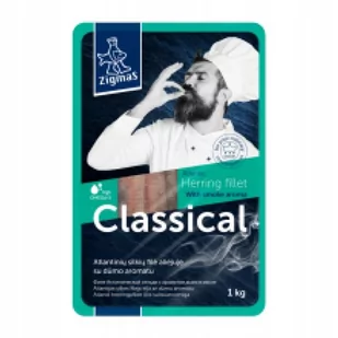 ﻿Zigmas Filety Śledziowe w Oleju z Aromatem Dymu 1Kg - Konserwy i dania rybne - miniaturka - grafika 1