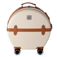 Walizki - Walizka duża podróżna kółka bagaż exclusive  24" - biała Semi Line - miniaturka - grafika 1