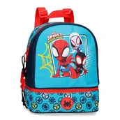 Plecaki - Marvel Spidey Team Up Plecak z tacką na przekąski Niebieski 23 x 28 x 13 cm poliester 8,37 l, niebieski, plecak z uchwytem na przekąski, Niebieski, Plecak z uchwytem na smak - miniaturka - grafika 1