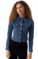Kurtki damskie - VERO MODA DAMSKA KURTKA GRANATOWA JEANSOWA 50 JSB - miniaturka - grafika 1