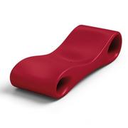 Leżaki ogrodowe - Leżak Slice czerwony - Lyxo Design - miniaturka - grafika 1