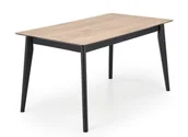 Stoły - Stół rozkładany GULIAN blat - dąb wotan, nogi - czarny - miniaturka - grafika 1