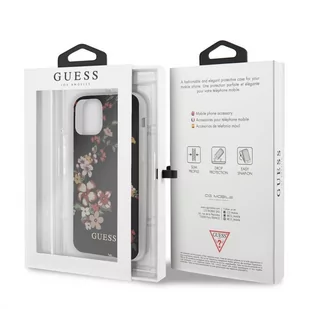 Guess Flower Shiny Collection N4 Etui iPhone 11 Pro Max Black 10_17061 - Etui i futerały do telefonów - miniaturka - grafika 2