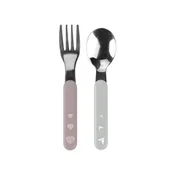 Sztućce dla dzieci - BabyOno sztućce dla dzieci ze stali szlachetnej 1 komplet [1065/02] 1148188 - miniaturka - grafika 1