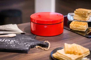 Pojemnik na pieczywo okrągły piaskowy mat Classic Line - Pojemniki kuchenne - miniaturka - grafika 1