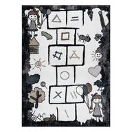 Dywany dla dzieci - Dywan FUN Hop dla dzieci, Klasy, zwierzęta czarny 280x370 cm - miniaturka - grafika 1