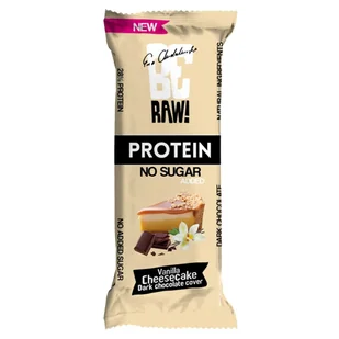 BeRAW Baton Proteinowy - sernik waniliowy, 28% białka WPC80 40 g - Batony proteinowe - miniaturka - grafika 2