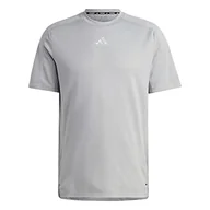 Koszulki męskie - adidas Męski T-shirt (Short Sleeve) M Wo Entry Tee, MGH Solid Grey, IC2112, XS - miniaturka - grafika 1