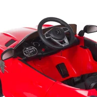 Fotele fryzjerskie - Dziecięcy fotel fryzjerski Mercedes czerwony - miniaturka - grafika 1