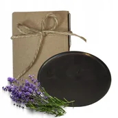 Mydła - Mydło węglowe z czystymi olejkami eterycznymi i masłem shea - Lawenda, 85g - miniaturka - grafika 1