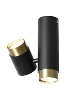 Lampy sufitowe - Look 2 - dwupunktowy reflektor spot czarny - miniaturka - grafika 1