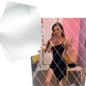 Lusterka do makijażu - LUSTERKO LUSTRO ROMB 40X78 NA ŚCIANE DRZWI DIAMOND - miniaturka - grafika 1