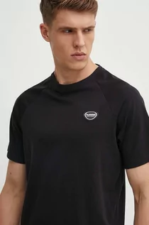 Koszulki męskie - Hummel t-shirt bawełniany hmlLGC KAI REGULAR HEAVY T-SHIRT męski kolor czarny z aplikacją 223989 - grafika 1