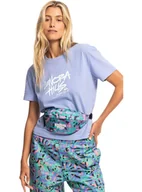 Koszulki i topy damskie - Koszulka Quiksilver Stranger Things 86 Cropped lawendowa -M - miniaturka - grafika 1
