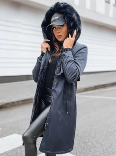 Kurtka zimowa damska parka LUSTER granatowa Dstreet TY4018-M - Kurtki damskie - miniaturka - grafika 1