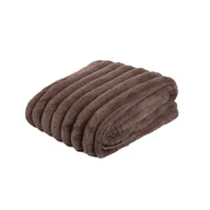 Koce - HOMLA MAFA Koc z imitacji króliczego futra czekoladowy 150x200 cm - miniaturka - grafika 1