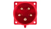 Gniazdka elektryczne - PCE Wtyczka tablicowa 32A 5P 400V czerwona IP44 625-6 625-6 - miniaturka - grafika 1