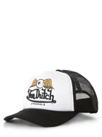 Czapki i chusty sportowe męskie - Von Dutch Męska czapka z daszkiem Mężczyźni czarny|biały jednolity, ONE SIZE - miniaturka - grafika 1
